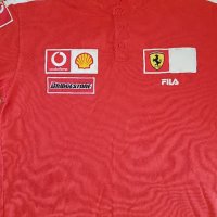 Vintage FILA FERRARI Vodafone Bridgestone Polo T-Shirt, снимка 1 - Тениски - 35195445