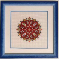 Ръчно бродирана Шевица елбетица bulgarian embroidery в рамка за подарък , снимка 1 - Декорация за дома - 43256106