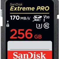 Карта памет SanDisk SDXC Extreme Pro, 256GB, Class 10, UHS-I, 633X, 170 MB/s, снимка 2 - Карти памет - 35413855