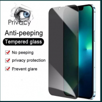 Privacy Стъклен Протектор Apple iPhone 13 Pro Max 12 Mini 11 XS XR 5D, снимка 1 - Фолия, протектори - 36426419