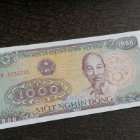 Банкнота - Виетнам - 1000 донги UNC | 1988г., снимка 1 - Нумизматика и бонистика - 26248440