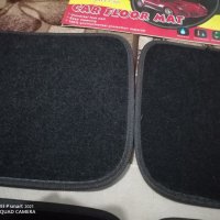 Универсални мукетени черни стелки за кола автомобил джип ван бус + подарък Т10 крушки габаритни, снимка 5 - Аксесоари и консумативи - 32452528