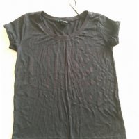 Черна блуза НМ р.XS/S, снимка 4 - Тениски - 32559595