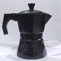 КАФЕВАРКА ЗА КОТЛОН ЗА 4-6 КАФЕТА MOKA COFFEE-ЧЕРНА, снимка 1 - Съдове за готвене - 39579412