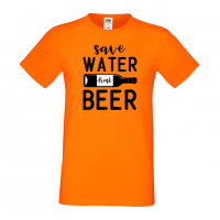 Мъжка тениска Save Water Drink Beer 1,Бира,Бирфест,Beerfest,Подарък,Изненада,Рожден Ден, снимка 7 - Тениски - 36387393