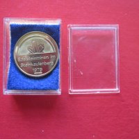 Уникална позлатена бижутерска монета плакет , снимка 5 - Колекции - 32808933