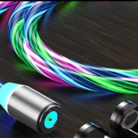 Светещи/LED магнитни USB кабели за зареждане, снимка 8 - USB кабели - 35526581