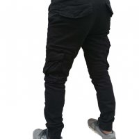 Черен карго панталон, снимка 2 - Панталони - 38515272
