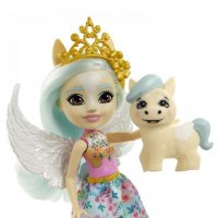 Кукла Royal Enchantimals - PAOLINA  PEGASUS & WINGLEY - ПОНИ / Mattel, снимка 3 - Кукли - 35175872