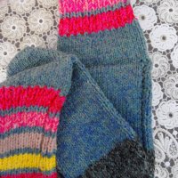 Ръчно изработени чорапи и терлици от вълна и памук, снимка 13 - Други - 27062742