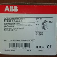 Дефектнотокова защита ( ДТЗ ) - ABB FH202 АC-40/0.3, снимка 1 - Други стоки за дома - 38172926