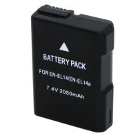 ANIMABG Батерия модел EN-EL14 за цифрови фотоапарати на Nikon с капацитет 2050mAh 7.4V модели D5600 , снимка 1 - Батерии, зарядни - 44063367