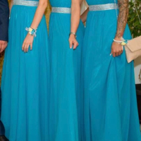 Официална шаферска рокля цвят морско синьо, снимка 1 - Сватбени рокли - 44935839