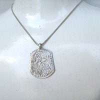 Прекрасен Сребърен Старинен Медальон-ПАНАГИЯ, снимка 2 - Колиета, медальони, синджири - 26534848