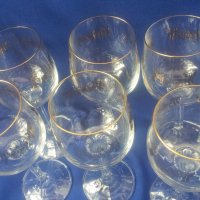 Кристални чаши за вино, столче, златна окраса 6 бр, снимка 3 - Чаши - 38577532