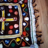 Стара каракачанска сватбена покривка, снимка 4 - Антикварни и старинни предмети - 27279408