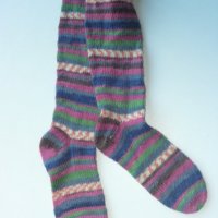 плетени чорапи, снимка 1 - Чорапи - 37625252