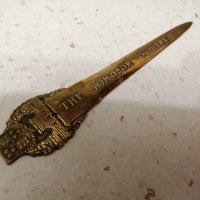 Стар бронзов нож за писма, снимка 1 - Антикварни и старинни предмети - 27905009