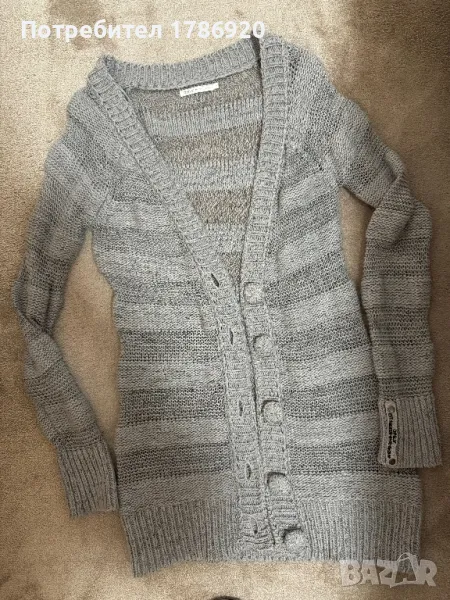 Елегантна плетена жилетка Only в сиво, снимка 1