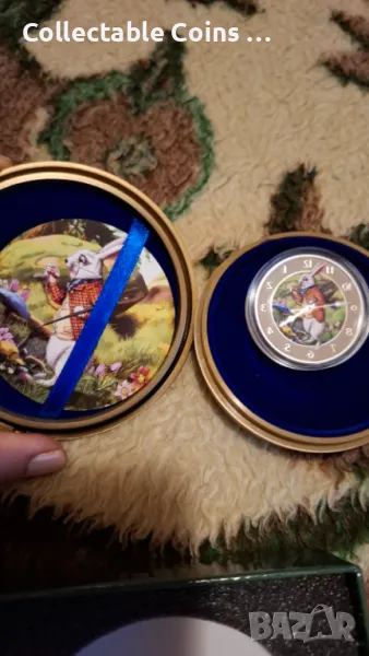 Инвестиционна сребърна монета алиса в страната на чудесата 1 унция , снимка 1