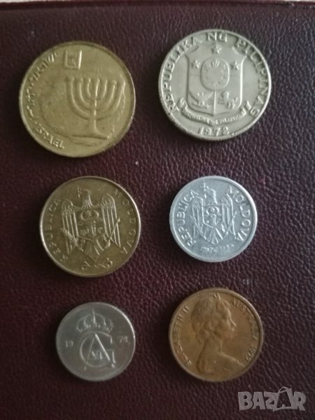 Монети от Австралия, Израел, Молдова, Швеция и Филипините, снимка 1