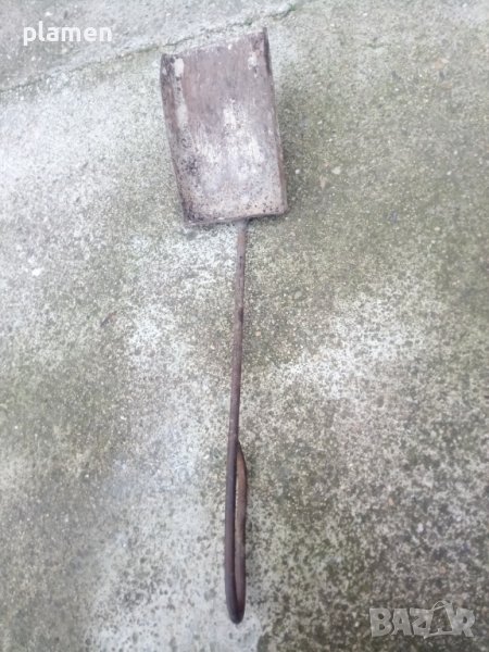 Стара желязна лопатка за въглища, снимка 1