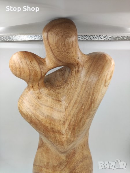 Голяма фигура от манго дърворезба влюбени свети валентин , снимка 1