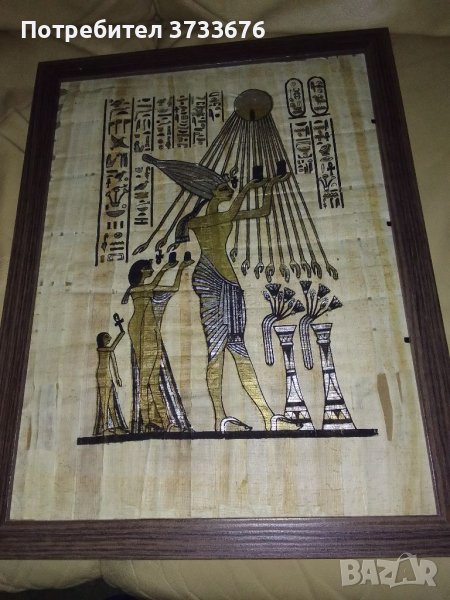 Египетски папирус  върху паус., снимка 1