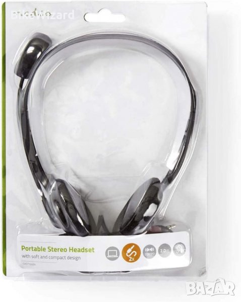 Nedis 3,5 мм слушалки компютърни с микрофон НОВИ, снимка 1