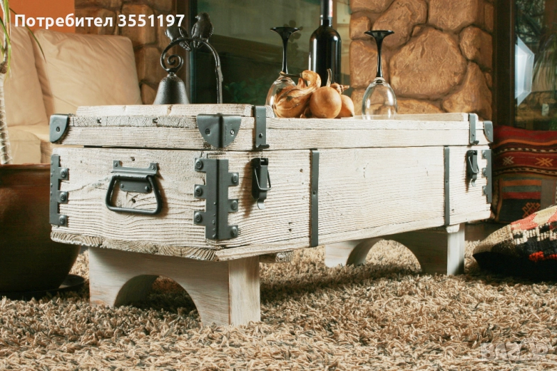 Холна маса от сандък с място за багаж, снимка 1