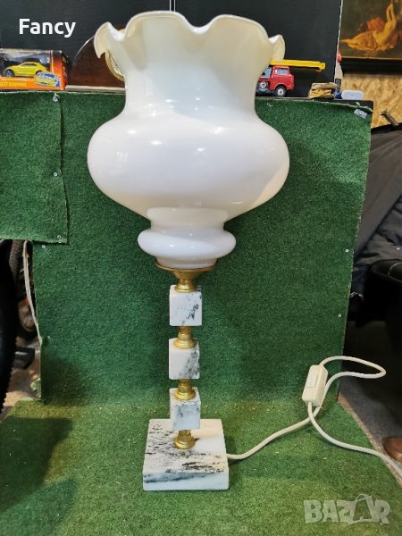 Мраморна настолна лампа, снимка 1