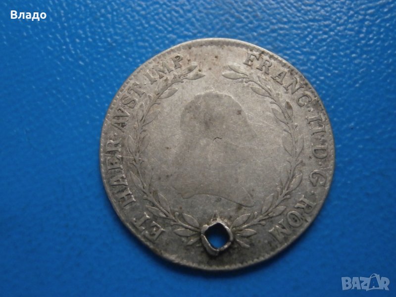Сребърна монета 20 кройцера 1804 , снимка 1