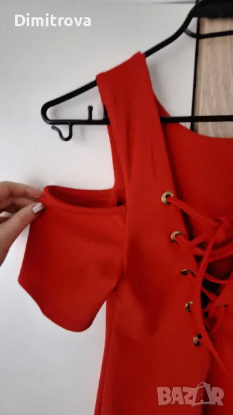 Официална червена рокля , снимка 1