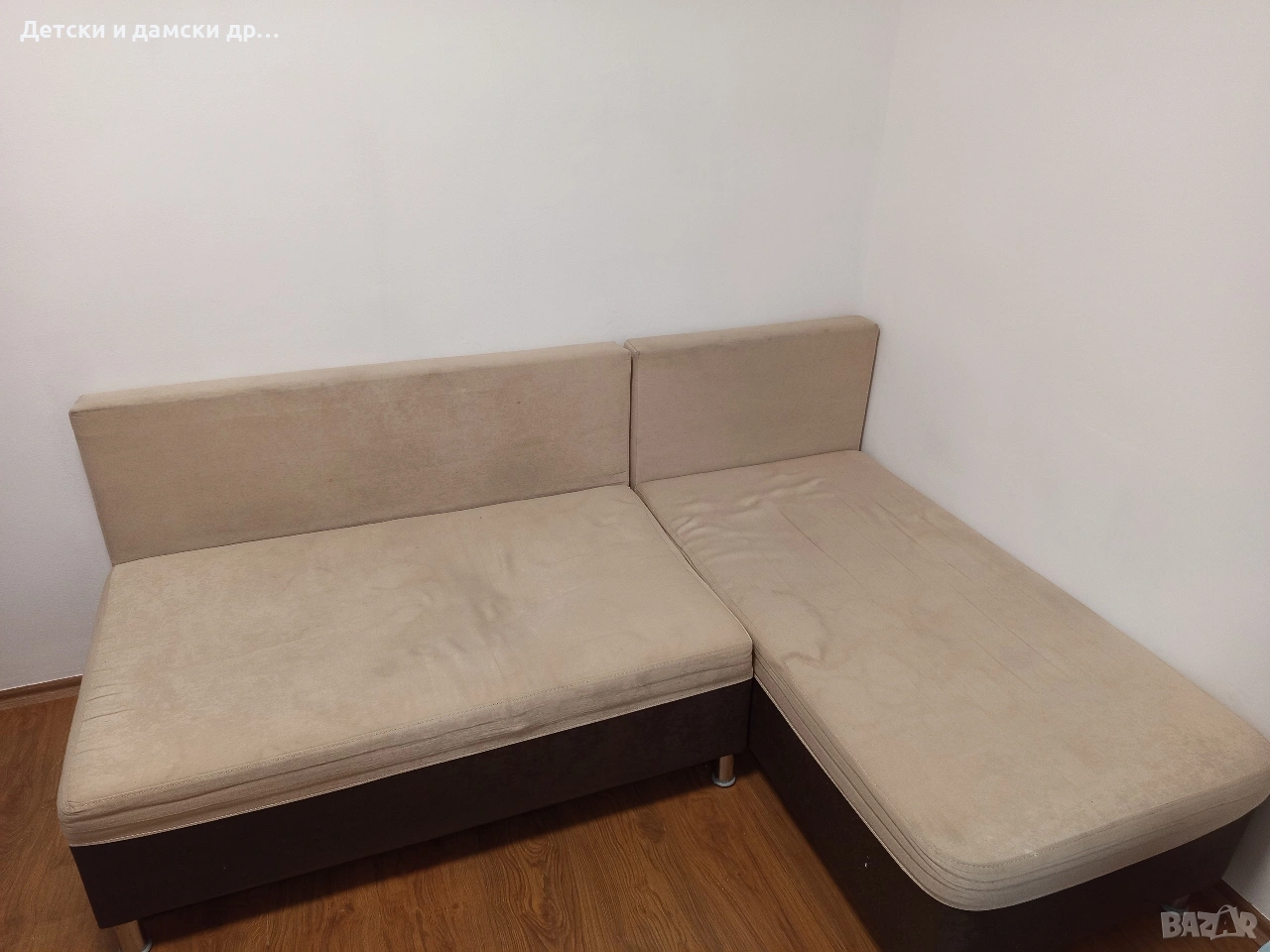 ъглов диван с ракла и функция сън , снимка 1