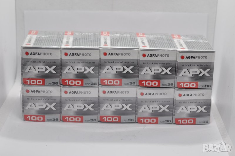 10 броя фото филми AGFA APX Professional 100/135-36 - черно-бели фото ленти, снимка 1