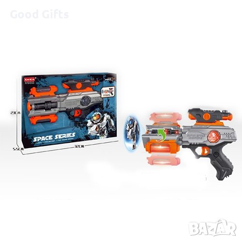 Играчка Космически пистолет с проектор и светлинни ефекти, снимка 1