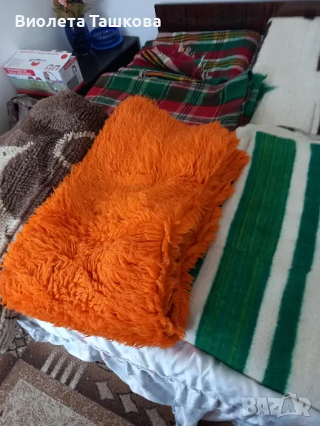 Продавам  1 бр родопско одеяло,2 бр.дом.тъкани черги 1 бр. китеник, снимка 1