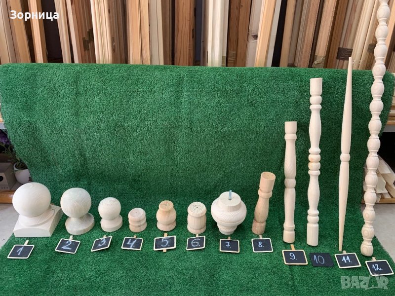 Струговани детайли за парапет,дистанционери , снимка 1