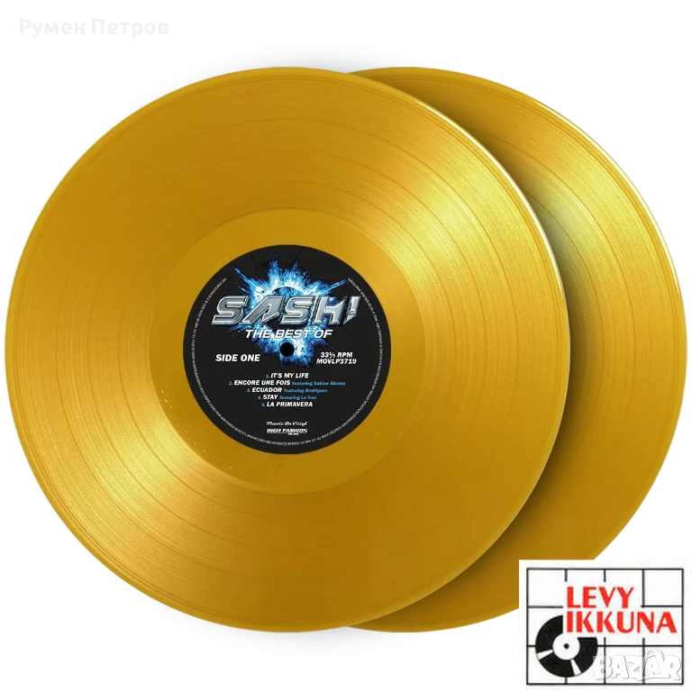 The Best of SASH ! - GOLD Vinyl ULTRA Limited Edition !, снимка 1