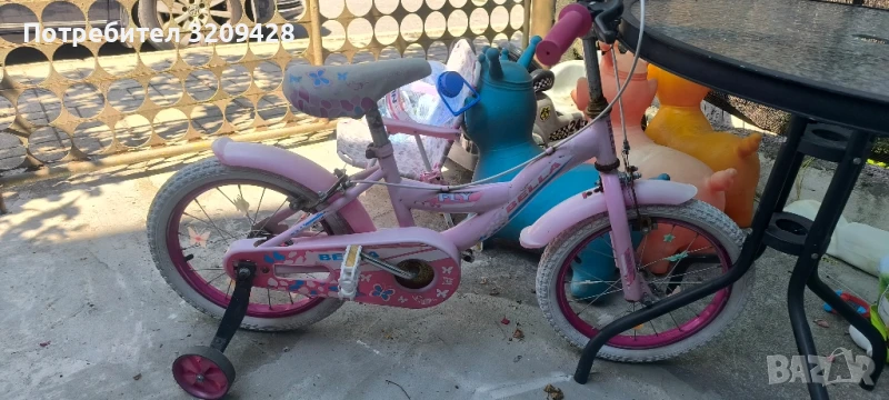 Детско колело с помощни колелца Bella 16х2.125, снимка 1