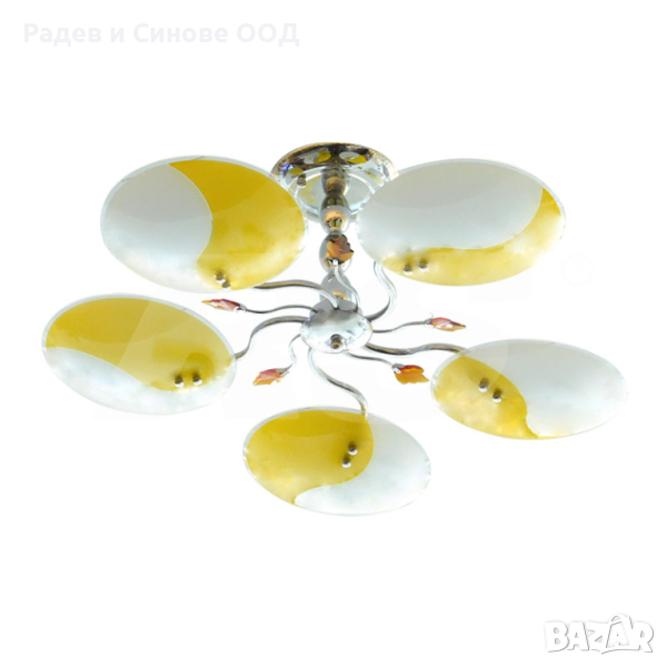 Полилей RS 16104 CR-5H YL 5XE27 (313052), снимка 1