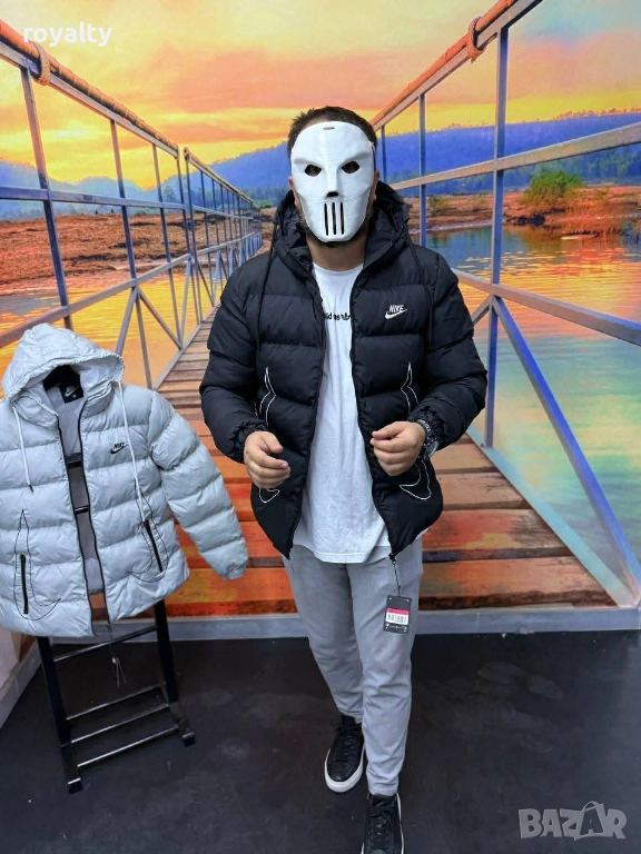 Nike Черно Зимно Мъжко Яке Найк , снимка 1