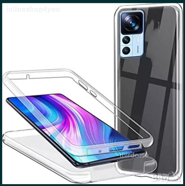 Прозрачен 360° Градуса Кейс за Xiaomi 12T / 12T Pro 12X Lite, снимка 1