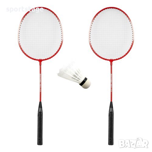 Федербал в калъф. Комплектът включва 2 ракети, перце и калъф. Подходящ за деца и начинаещи, снимка 1