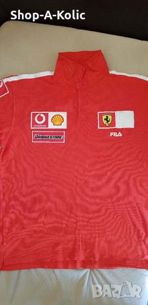 Vintage FILA FERRARI Vodafone Bridgestone Polo T-Shirt, снимка 1
