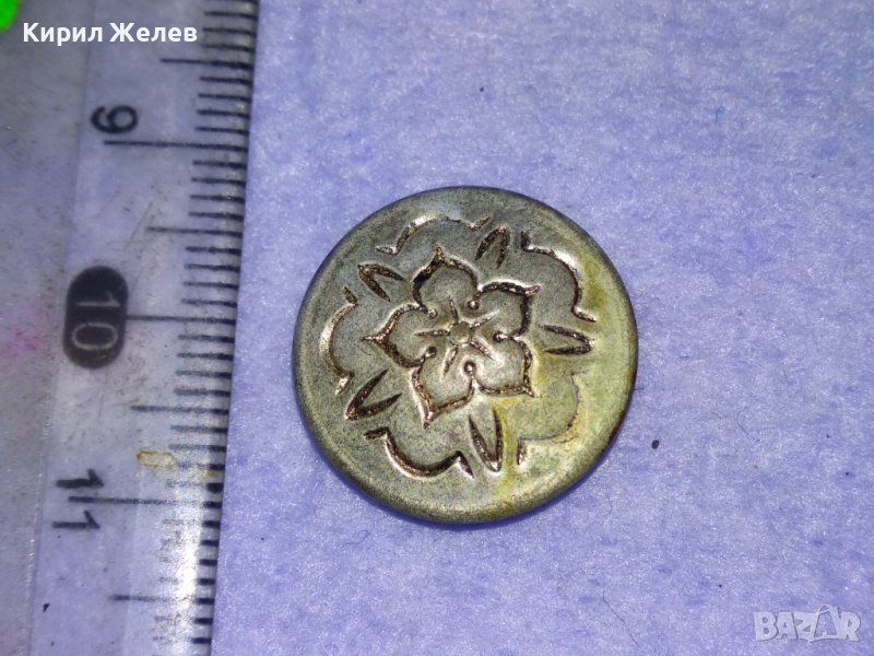 СТАРО ФЛОРАЛНО ОРНАМЕНТИРАНО СРЕБРИСТО МЕТАЛНО КОПЧЕ от ДЖИНСИ ДЪНКИ 41058, снимка 1