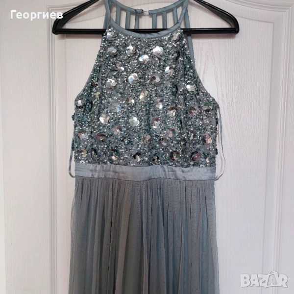 Официална рокля с тюл с дефект, снимка 1