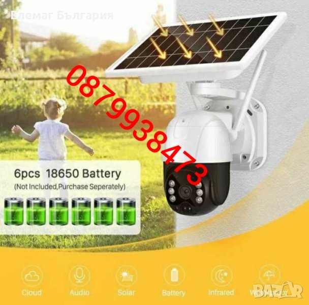 ПРОМО ЦЕНА соларна камера WIFI camera FULL HD външен монтаж IP66, снимка 1