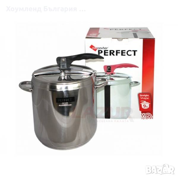 Тенджера под налягане 9Л - НОВА ИНОКС автоклавна тенджера, снимка 1