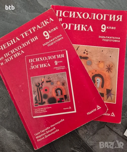 учебник и тетрадка по психология за 9 клас, снимка 1